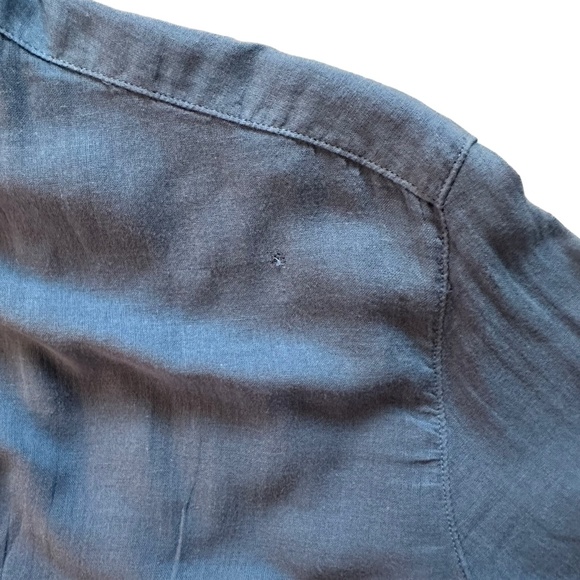 Frank & Eileen Top Size S Collared Lightweight Cotton Buttons Chest Pocket FLAW - Picture 15 of 16